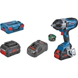 Bosch PRO Akku-Schlagschrauber BITURBO GDS 18V-1000 C Professional, 18Volt blau/schwarz, 2x Akku ProCORE18V 8,0Ah, Bluetooth Modul, 1/2", in L-BOXX