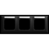 Busch-Jaeger Abdeckrahmen mit Sichtfenster 1733 NS-915 schwarz, Retail