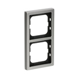 Busch-Jaeger Rahmen zwei-fach pur Edelstahl 1722-866K Edelstahl Anti Fingerprint matt edelstahl, Retail