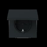 Busch-Jaeger Schutzkontaktsteckdose Safety Plus schwarz, Retail