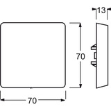 Busch-Jaeger Wippe Aus Wechsel Kreuz weiß, Retail