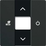 Busch-Jaeger Zentralscheibe Raumtemperaturregler, Rahmen schwarz (matt), Retail