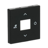 Busch-Jaeger Zentralscheibe Raumtemperaturregler, Rahmen schwarz (matt), Retail