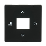 Busch-Jaeger Zentralscheibe Raumtemperaturregler, Rahmen schwarz (matt), Retail