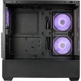 Cooler Master Elite 690 Wood, Tower-Gehäuse schwarz/holz, Tempered Glass x 2