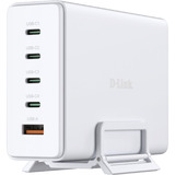 D-Link 240W GaN Ladegerät DCF-241/E, PD 3.1, QC 4.0 weiß, 1x USB-A, 4x USB-C