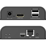 Digitus HDMI KVM IP Receiver, KVM-Switch schwarz, 4K/60Hz