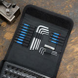 GEDORE Bit-Kit 47-tlg (TC 666-H-047), Bit-Satz in Textiltasche - 1/4", mit Bit-Schraubendreher