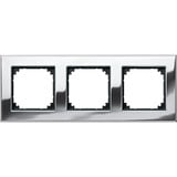 Merten Metallrahmen dreifach chrom, Retail