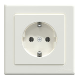 Merten Schutzkontakt-Steckdose mit voller Abdeckplatte, Unterputz, 16 Ampere, 250 Volt weiß (matt), Retail