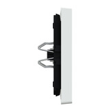 Merten Wippe für Wechselschalter, Kreuzschalter und Taster Einsatz, einteilige Ausführung weiß (glänzend), Retail