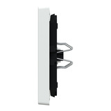 Merten Wippe für Wechselschalter, Kreuzschalter und Taster Einsatz, einteilige Ausführung weiß (glänzend), Retail