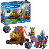 PLAYMOBIL 72115 Knights Schusswaffe Löwenritter, Konstruktionsspielzeug 