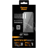 PanzerGlass Ceramic Displayschutz Ultra-Wide Fit, Schutzfolie transparent, iPhone 17, FASTFIT IN-A-BOX
