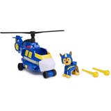 Spin Master Paw Patrol Air Rescue - Chases Polizei-Rettungshubschrauber , Spielfahrzeug mit Geschoss-Abwurf und Chase Spielfigur 