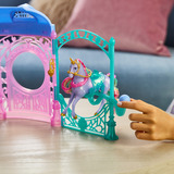 Spin Master Unicorn Academy -  Stall Spielset, Spielgebäude  inkl. Brunnen mit Licht- und Soundeffekten