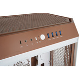 Thermaltake The Tower 600 , Tower-Gehäuse hellbraun, Tempered Glass x 3