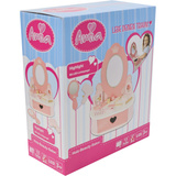 VEDES Beauty Salon mit Licht, 13-teilig, Frisierzange holz
