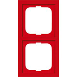 Busch-Jaeger Abdeckrahmen zum Abdecken von Schaltern, Tastern und Steckdosen, Abdeckung rot, Retail