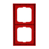 Busch-Jaeger Abdeckrahmen zum Abdecken von Schaltern, Tastern und Steckdosen, Abdeckung rot, Retail