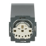 Busch-Jaeger Steckdosen-Einsatz mit Klappdeckel, Schutzkontaktsteckdose Typ F, 16 Ampere, 250 Volt aluminium, Retail