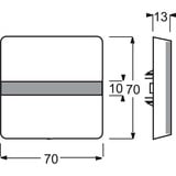 Busch-Jaeger Wippe Ausschalter Wechsel mit Beschriftung weiß, Retail