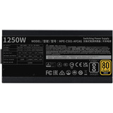 Cooler Master MWE 1250 V2 Black, PC-Netzteil schwarz, 1x 12-Pin High Power GPU, 3x PCIe, Kabelmanagement, 1250 Watt