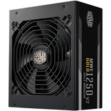 Cooler Master MWE 1250 V2 Black, PC-Netzteil schwarz, 1x 12-Pin High Power GPU, 3x PCIe, Kabelmanagement, 1250 Watt