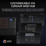 Corsair Vanguard PRO 96, Gaming-Tastatur schwarz, DE-Layout, Corsair MGX Hyperdrive