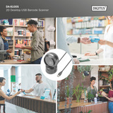 Digitus 1D 2D Desktop USB Barcode Scanner, Barcode-Scanner schwarz, QR-Code kompatibel