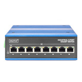 Digitus 8 Port Gigabit Ethernet, Switch blau