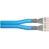 Digitus Professional Cat.6a U/FTP Verlegekabel Duplex, Eca blau, 100 Meter Rolle