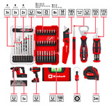 EINHELL Adventskalender 2026 (370270), Werkzeug-Set 48-teilig
