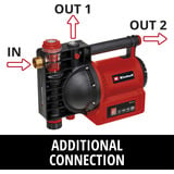 EINHELL Gartenpumpe GE-GP 1145 ECO rot/schwarz, 1.100 Watt