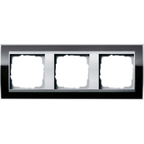 Gira Abdeckrahmen dreifach, Abdeckung schwarz, Retail