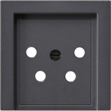 Gira Abdeckung für KPN-Anschlussdose 4-polig anthrazit, Retail