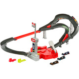 Hot Wheels Hot Wheels Racing Formel 1 Sprint Rennstrecke, Rennbahn mit 3 Die-Cast Spielzeugautos im Maßstab 1:64