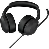 Jabra Evolve2 50 , Headset schwarz, UC, Bluetooth 5.2, USB-C und USB-A, Stereo