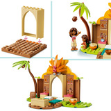 LEGO 43282 Disney Princess Vaianas Hütte und Boot, Konstruktionsspielzeug 
