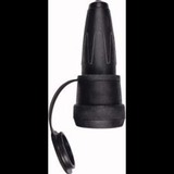Merten Schutzkontakt-Kupplung mit Schnappkragen, spritzwassergeschützt, 16 Ampere, 250 Volt schwarz, Retail