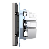 Merten Schutzkontakt-Steckdose mit Steckklemmen nickel, Retail