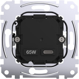 Merten USB-Ladeeinsatz Typ 1x USB Typ C mit Power Delivery 65 Watt MEG4366-0130, Ladegerät Retail