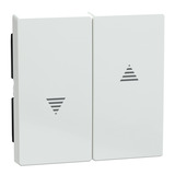 Merten Wippe für Schalter und Taster, zweiteilige Wippe, mit Symbol "Pfeile", glänzend aluminium, Retail