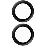 PanzerGlass Hoops Ceramic Kameraschutz, Schutzfolie schwarz, iPhone 16 / 16 Plus