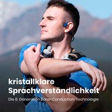 Shokz OpenRun, Kopfhörer blau/dunkelblau, Bluetooth