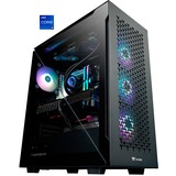 Thermaltake Titan Black, Gaming-PC schwarz/transparent, Windows 11 Home 64-Bit