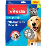 Vileda Pet Pro Microfaser-Handtuch XL grau, Größe XL, 65 x 100cm