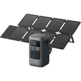 Anker SOLIX Tragbare Powerstation C300X DC + Faltbares Solarpanel PS60 grau, 288Wh, 300 Watt, PD 3.1
