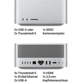 Apple Mac Studio M4 Max 2025 CTO, MAC-System silber, macOS, Final Cut Pro, Logic Pro