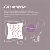 Beurer HK 77 Heaty lavender-lilac, Heizkissen lavendel, Cordbezug